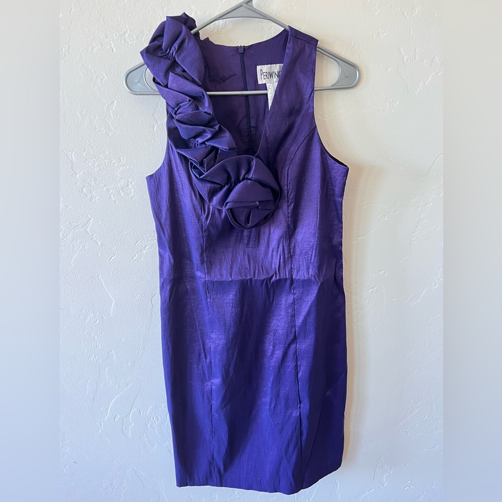 **SOLD on Mercari** Periwinkle indigo purple cocktail dress